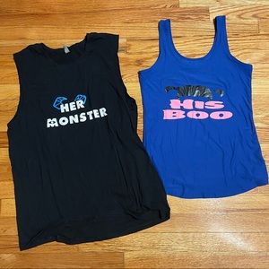 Couples Monsters Inc Tank Tops